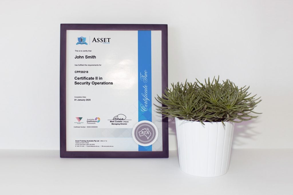 Asset College Certificate